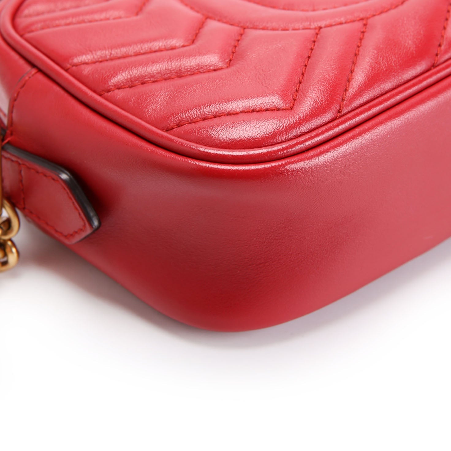 Gucci 448065 Marmont Mini Camera Bag Red