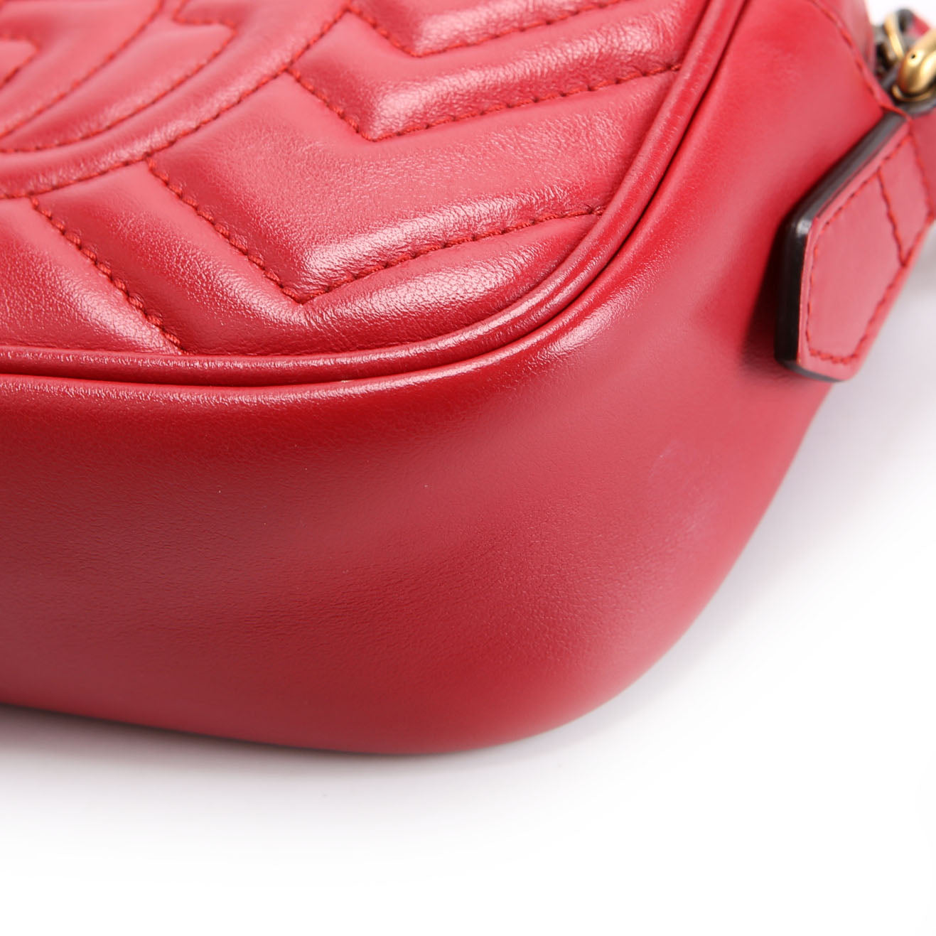 Gucci 448065 Marmont Mini Camera Bag Red
