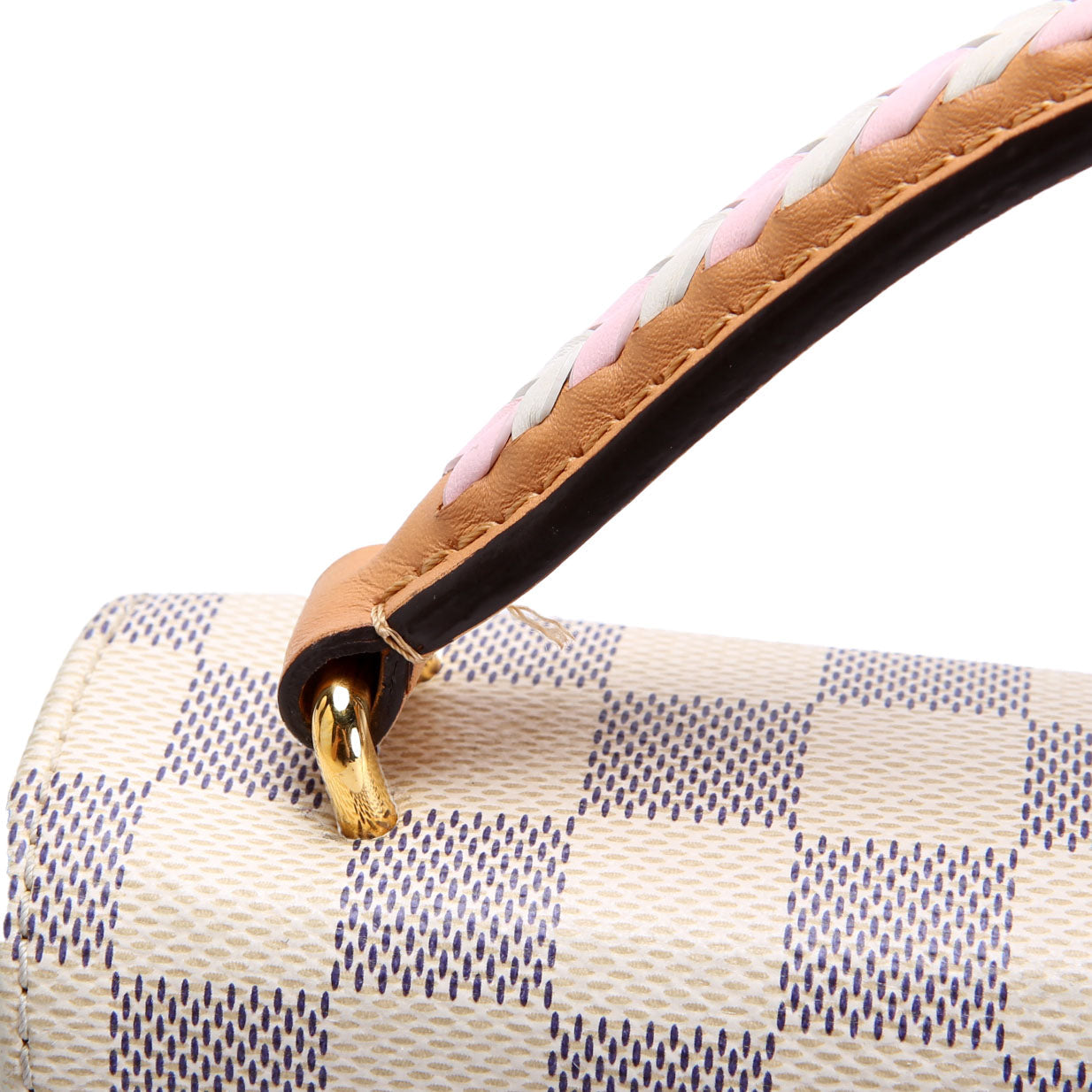 Croisette Damier Azur Braided White