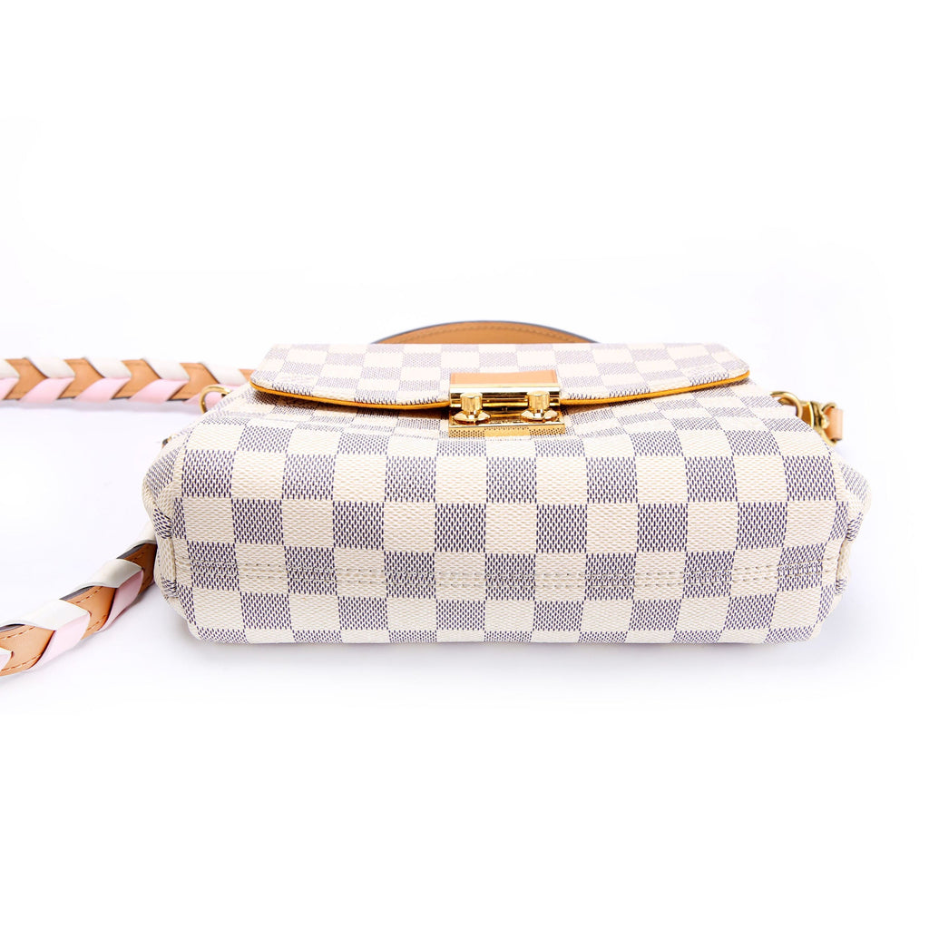 Croisette Damier Azur Braided White