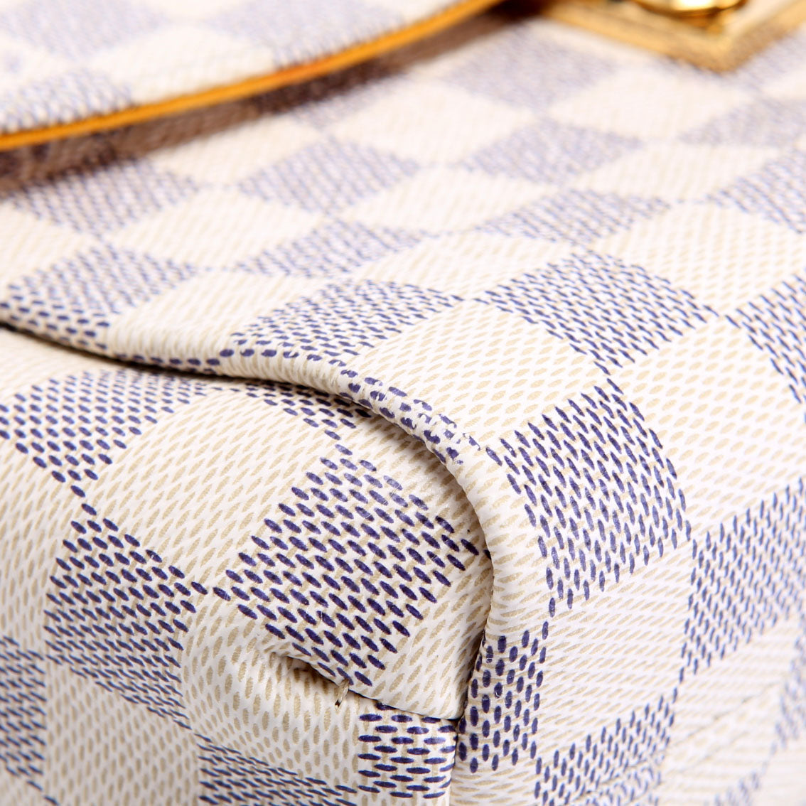 Croisette Damier Azur Braided White