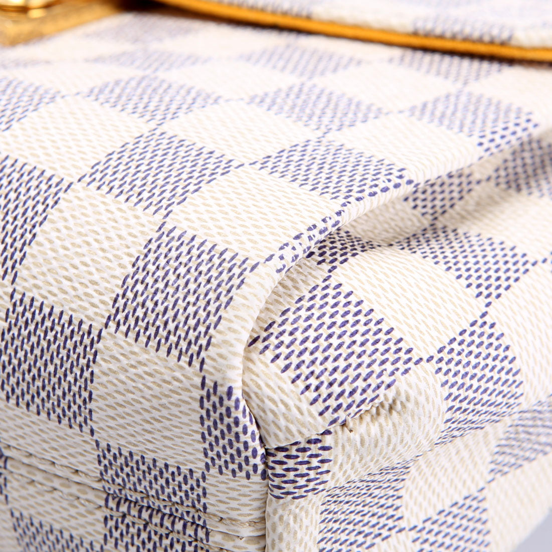 Croisette Damier Azur Braided White