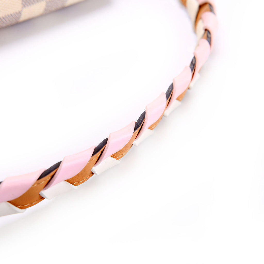 Croisette Damier Azur Braided White