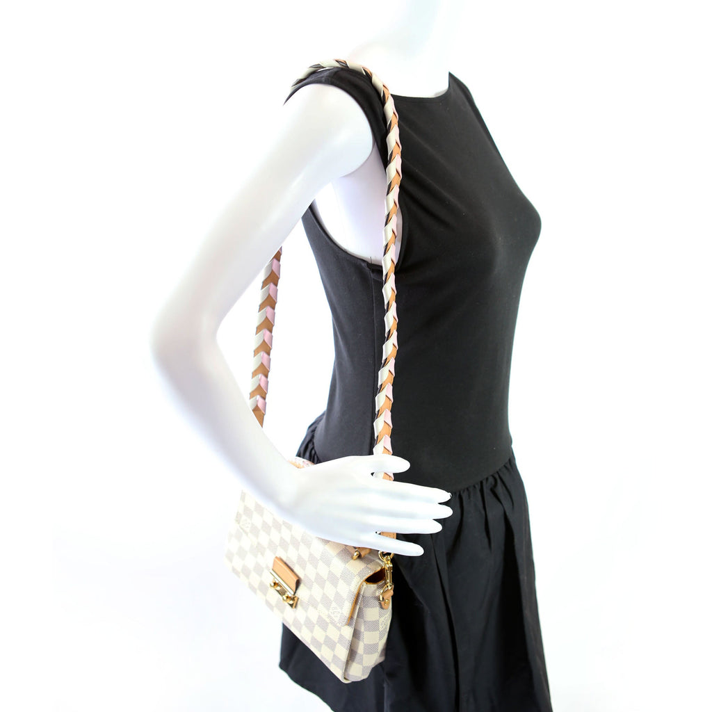 Croisette Damier Azur Braided White