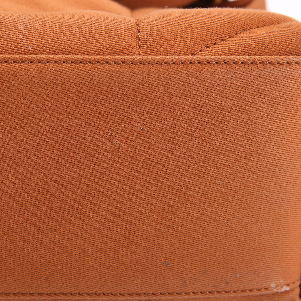 SAINT LAURENT Puffer Quilted Small Canvas 577476 Brown