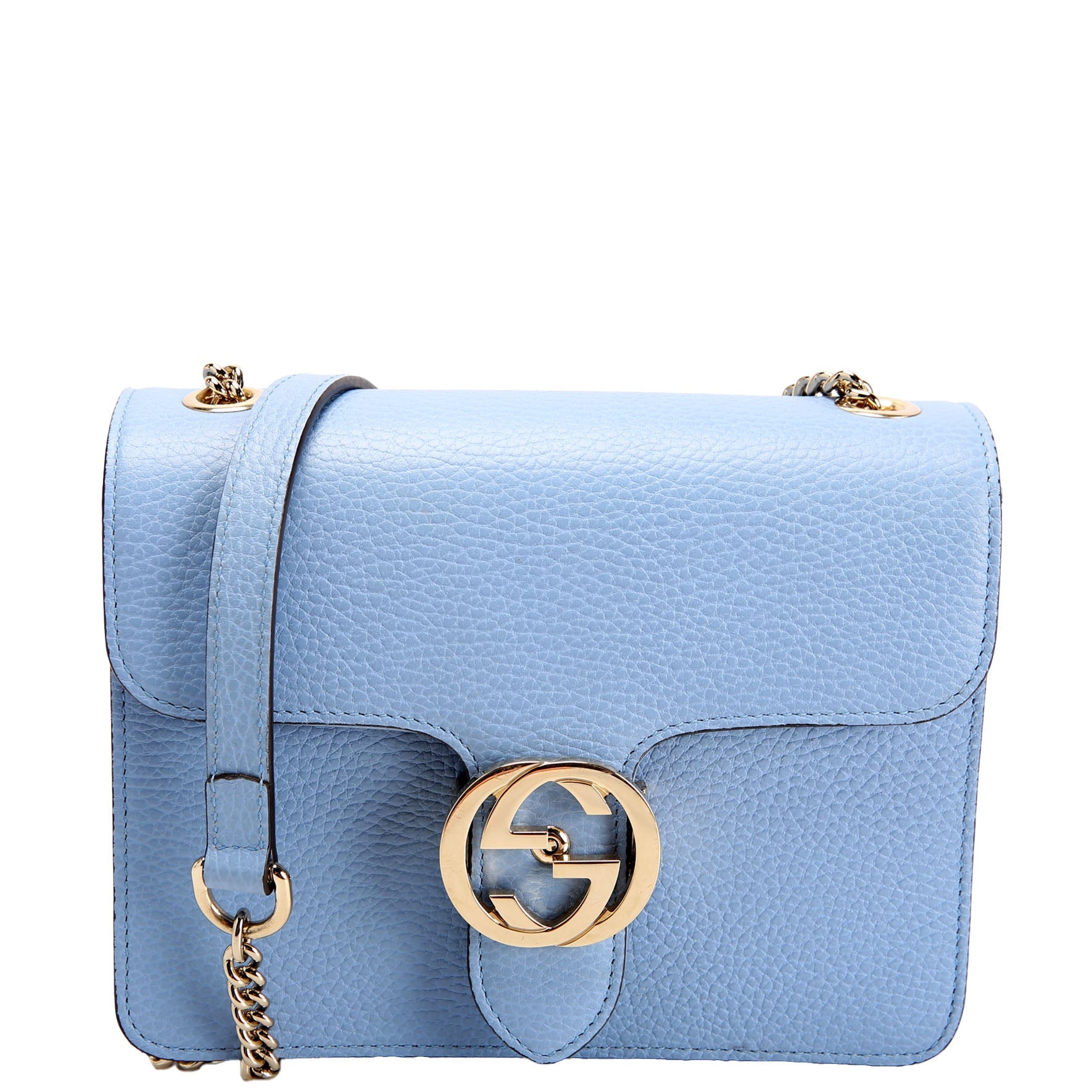 Gucci 510304 Interlocking Small Crossbody Blue