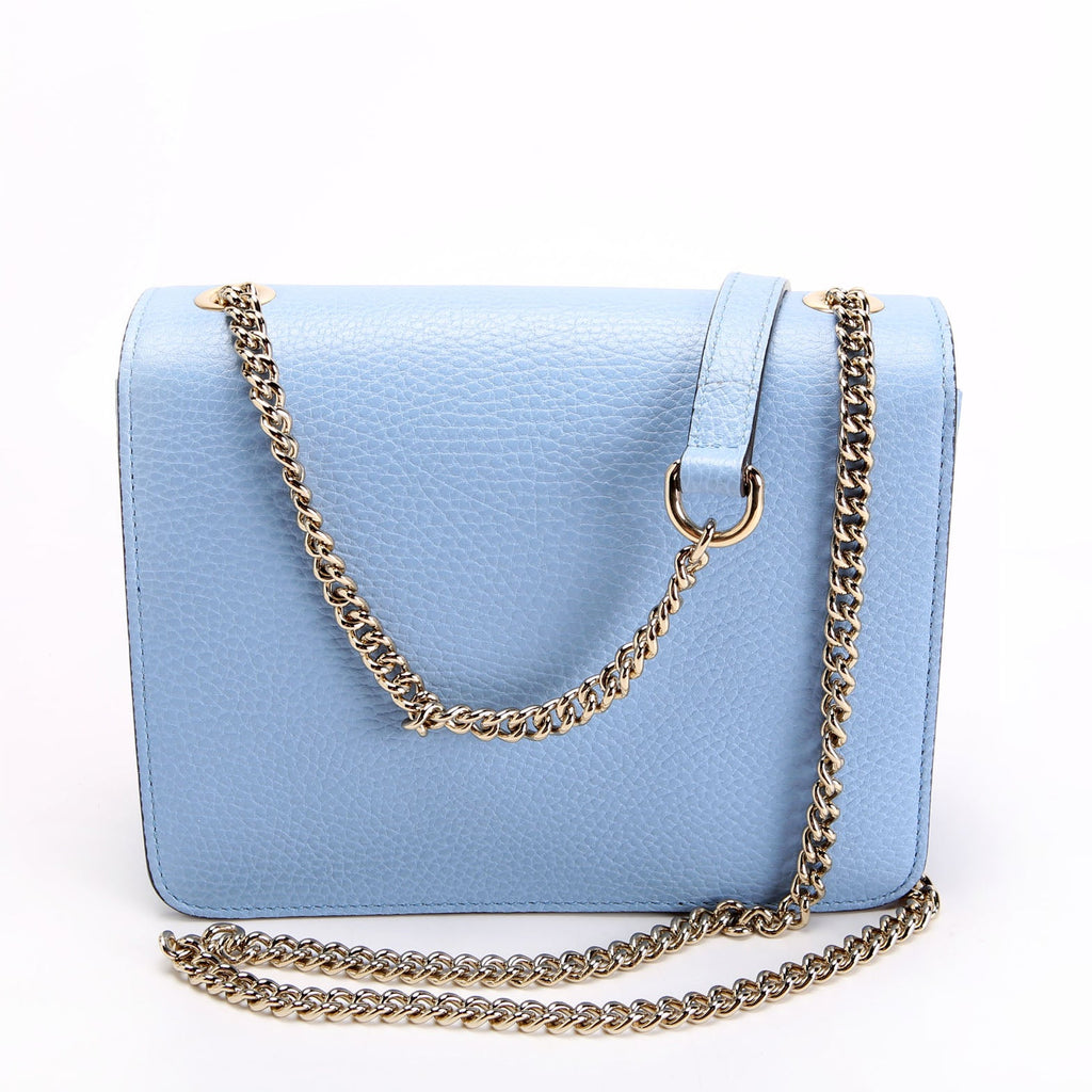 Gucci 510304 Interlocking Small Crossbody Blue