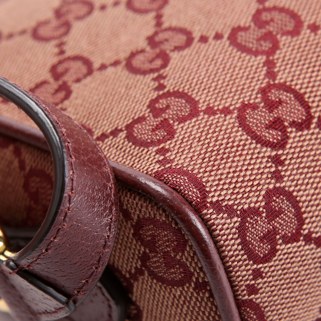 Gucci 517350 GG Canvas Mini Ophidia Burgundy