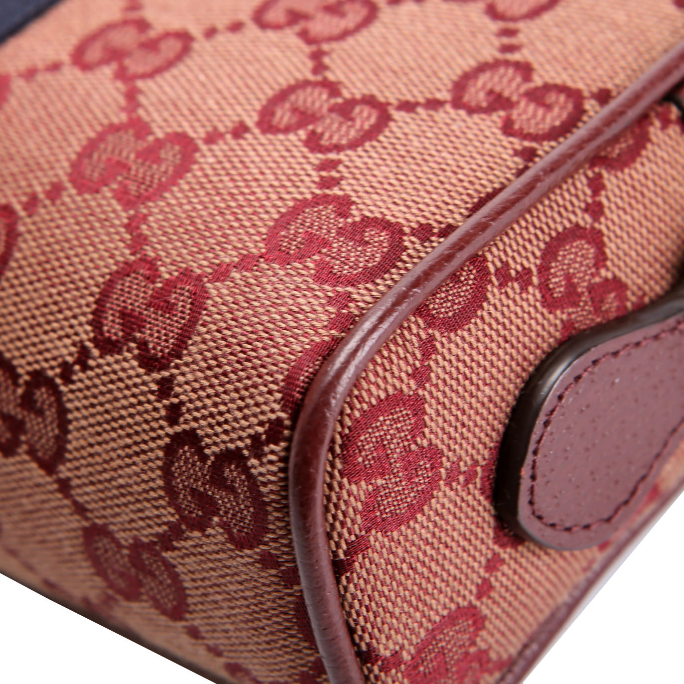 Gucci 517350 GG Canvas Mini Ophidia Burgundy