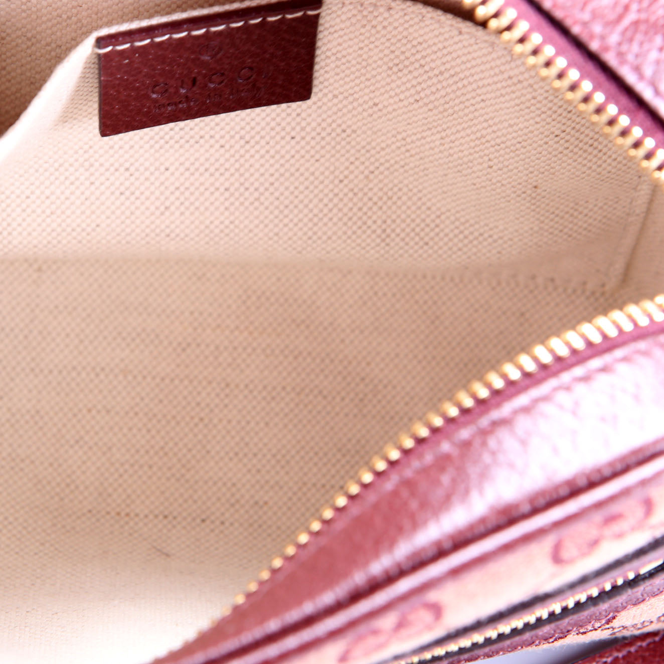 Gucci 517350 GG Canvas Mini Ophidia Burgundy