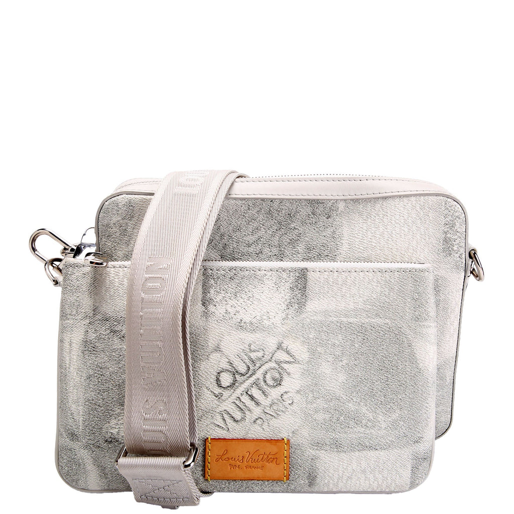 Tro Messenger Damier Salt Grey
