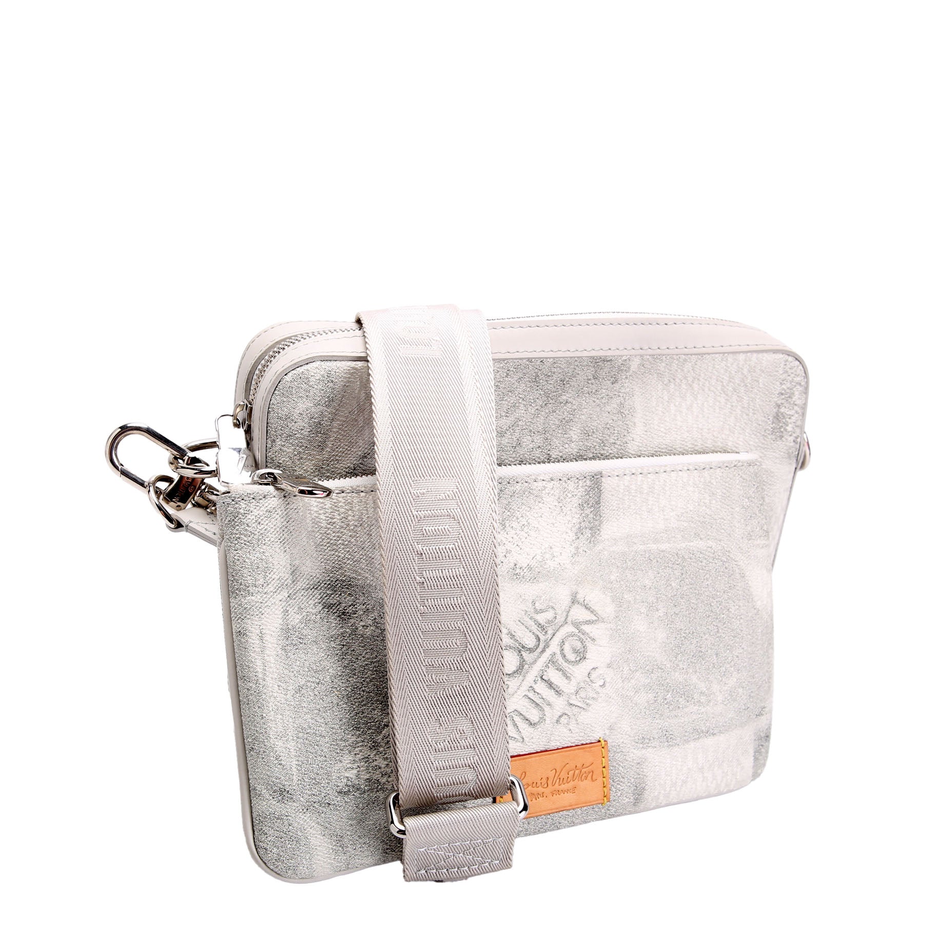 Tro Messenger Damier Salt Grey