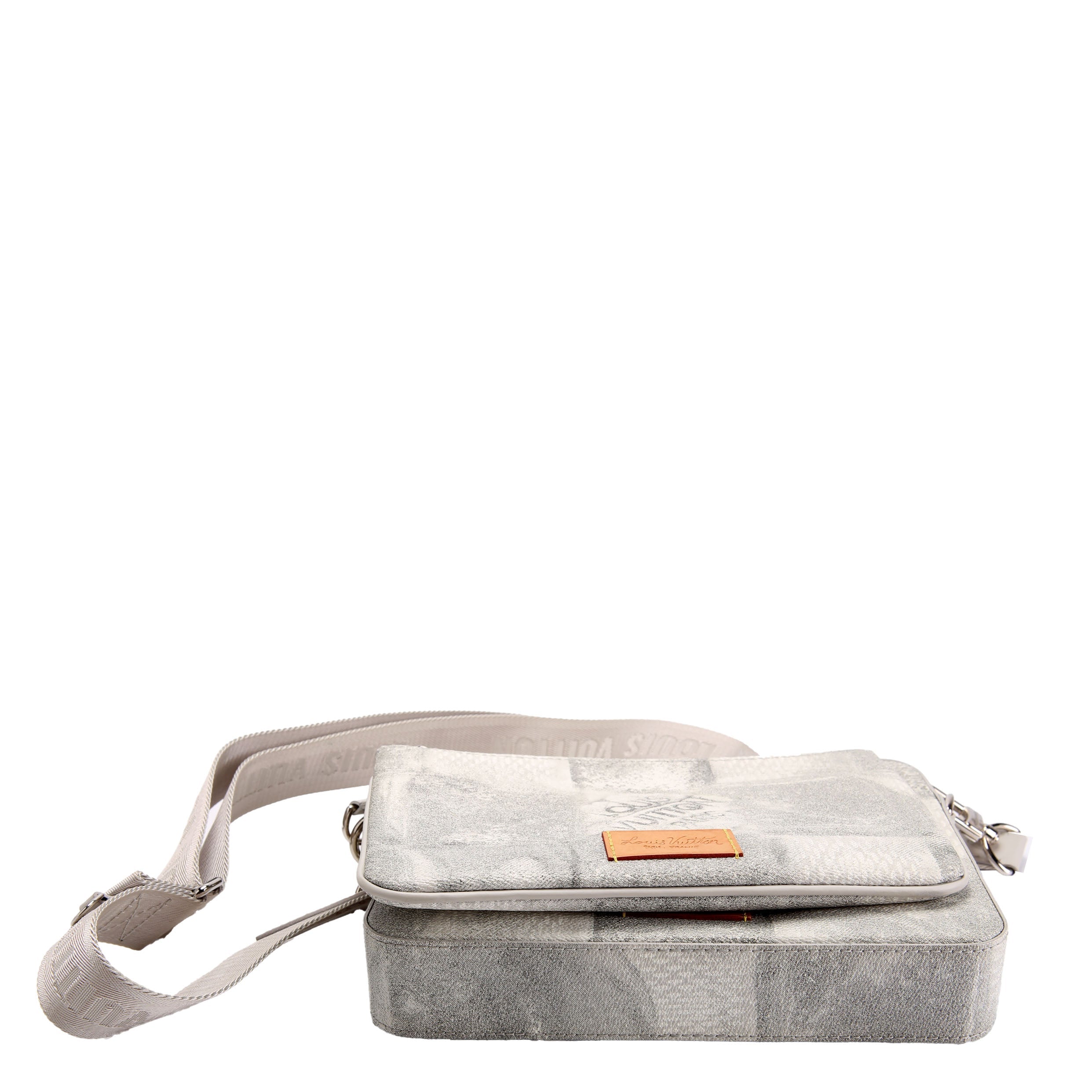 Tro Messenger Damier Salt Grey