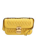 Matelasse Nappa Shoulder Bag Yellow