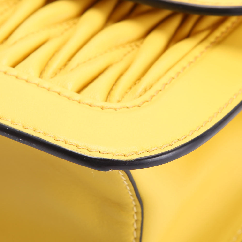 Matelasse Nappa Shoulder Bag Yellow