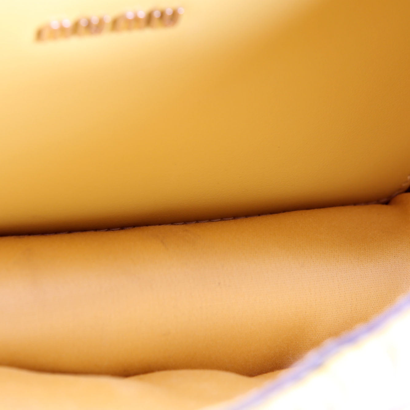 Matelasse Nappa Shoulder Bag Yellow