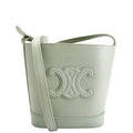 Cuir Triomphe Small Bucket Bag Seafoam
