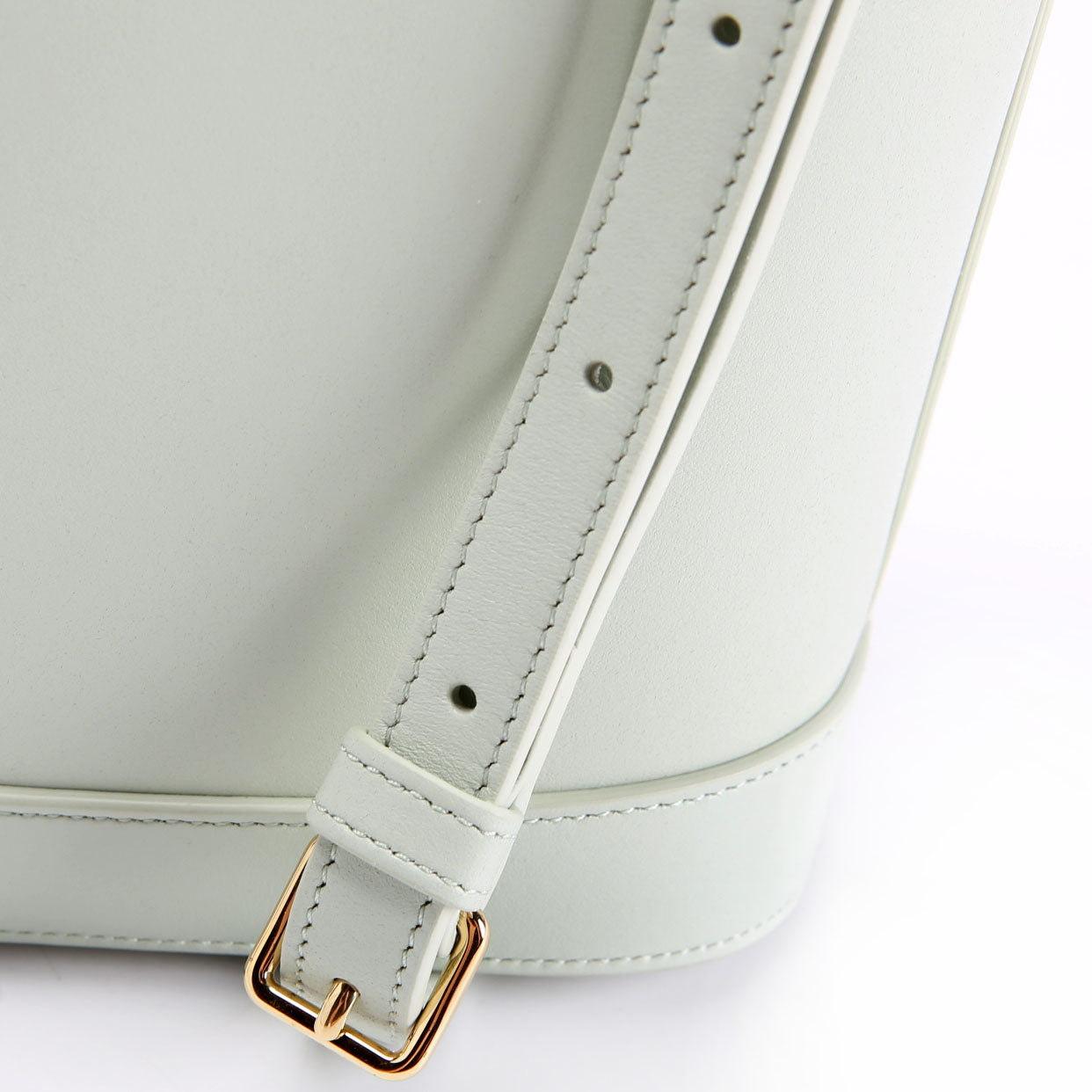 Cuir Triomphe Small Bucket Bag Seafoam