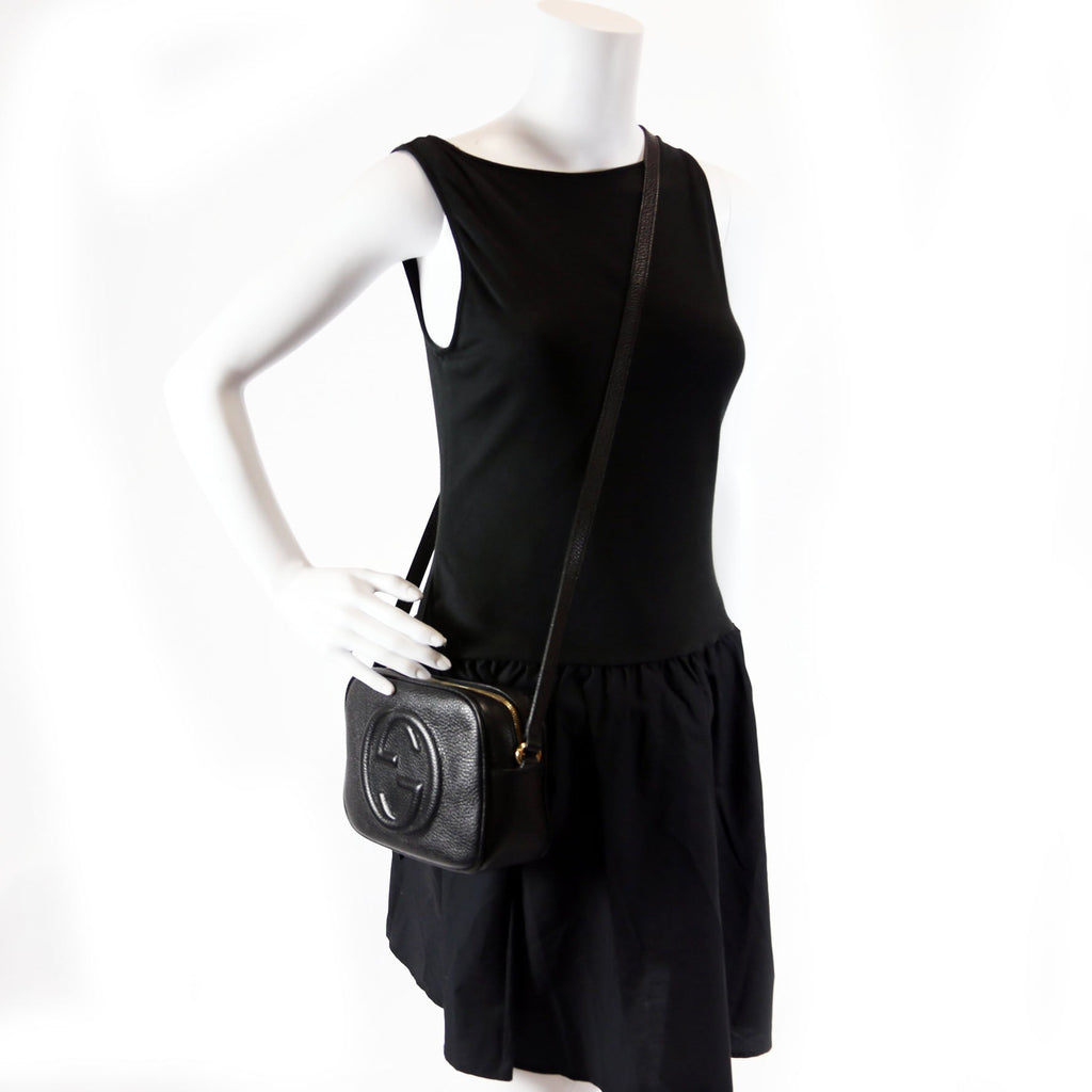 Gucci 308364 Soho Disco Crossbody Black
