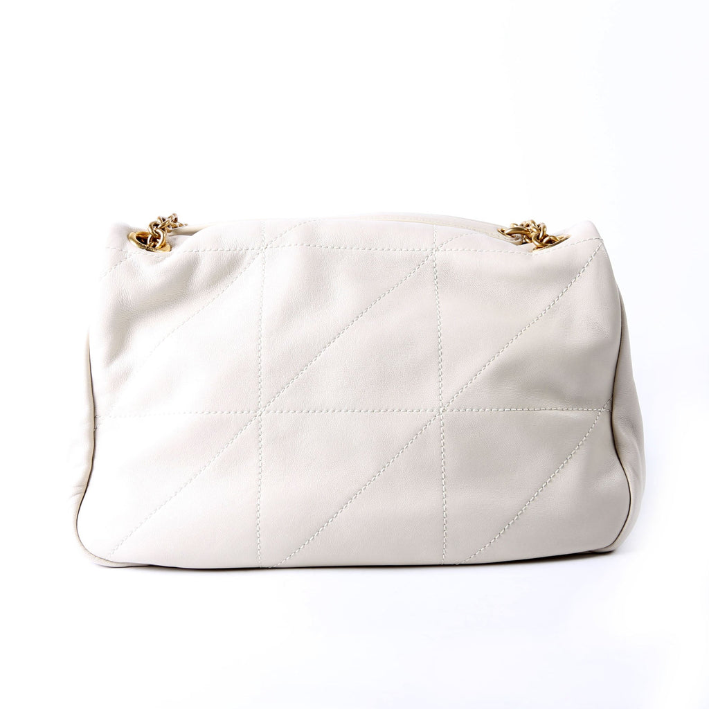 SAINT LAURENT 763475 Jamie 4.3 Small Quilted Lambskin Ivory