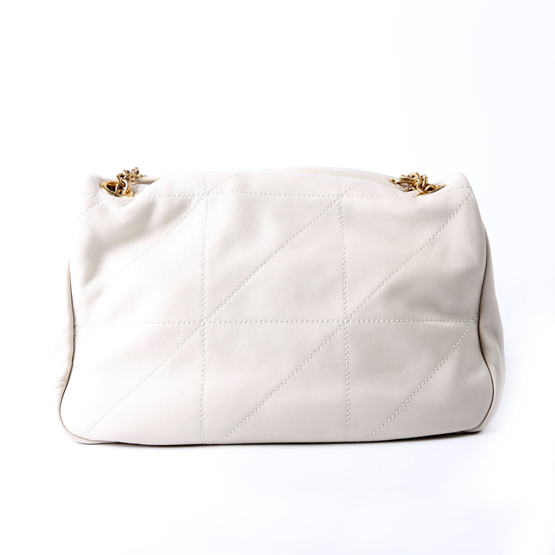 SAINT LAURENT 763475 Jamie 4.3 Small Quilted Lambskin Ivory