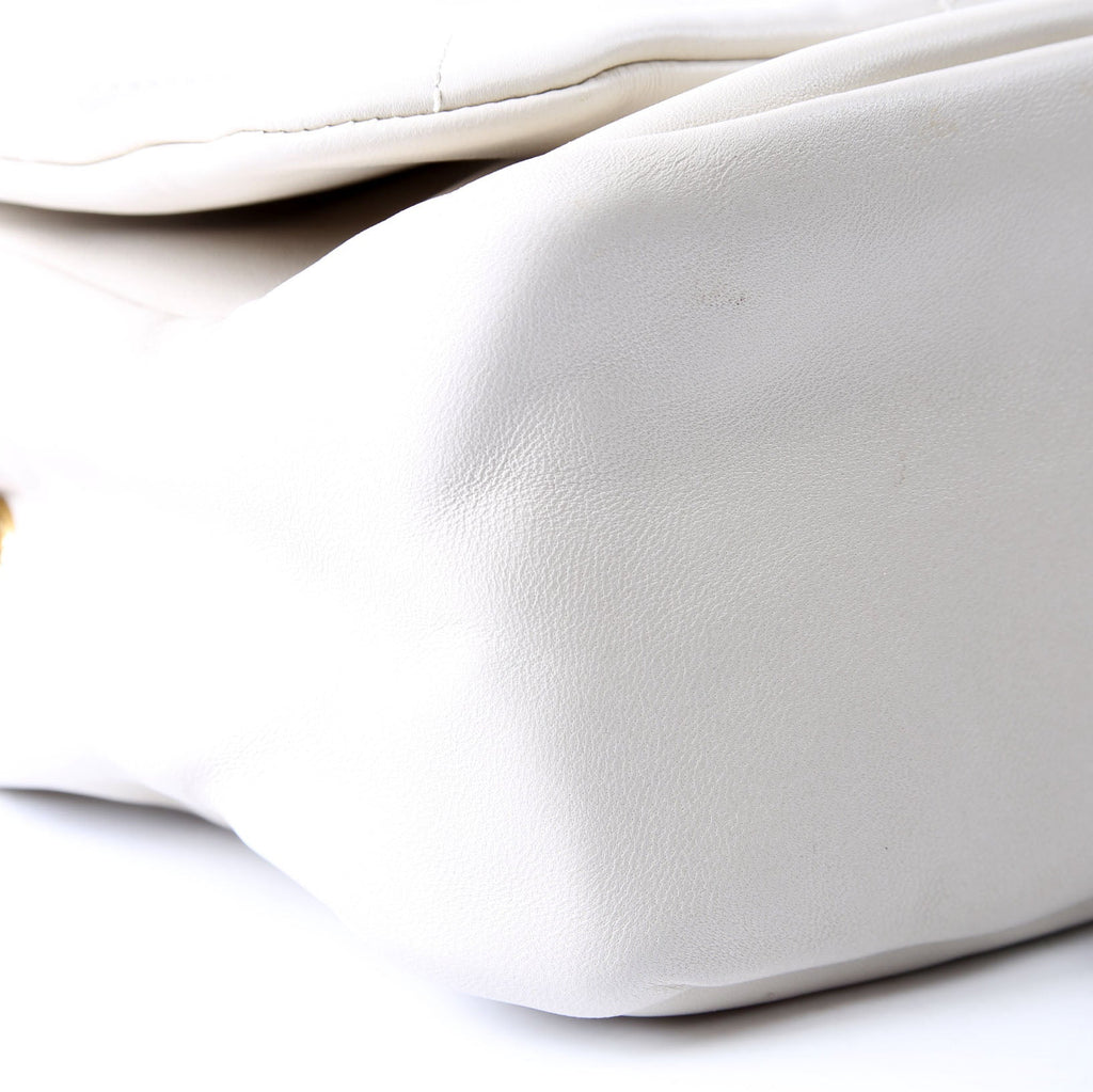 SAINT LAURENT 763475 Jamie 4.3 Small Quilted Lambskin Ivory