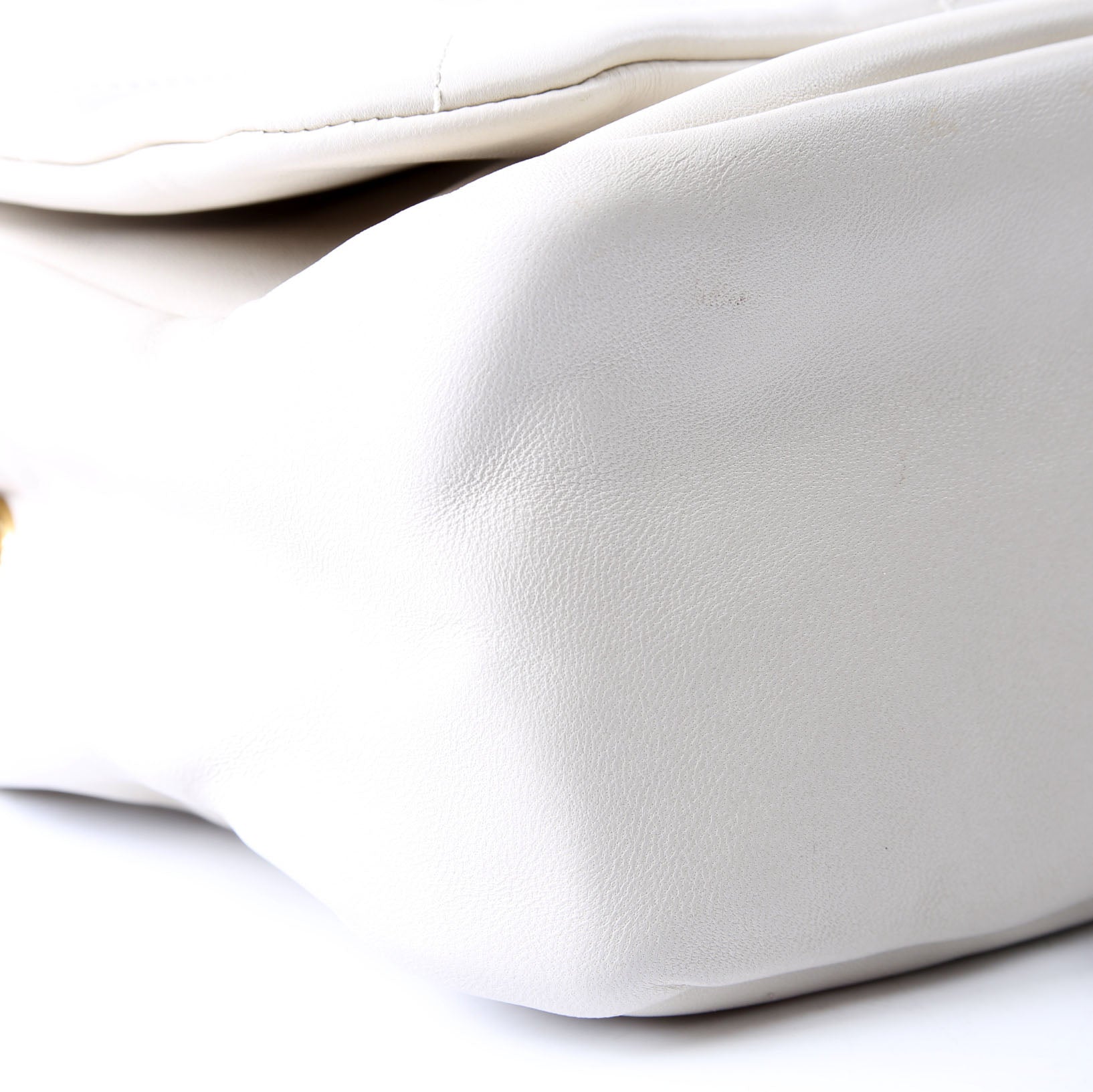SAINT LAURENT 763475 Jamie 4.3 Small Quilted Lambskin Ivory