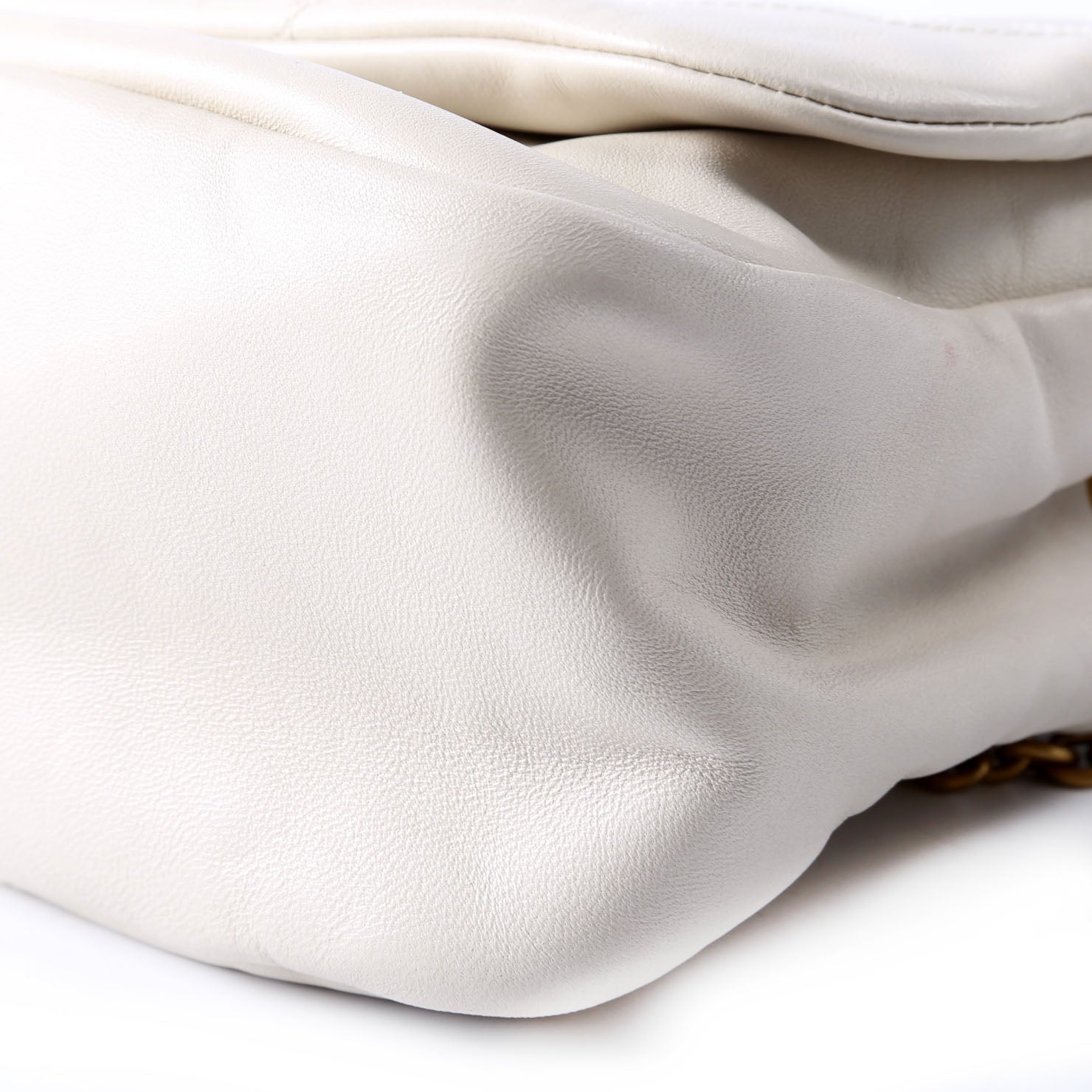 SAINT LAURENT 763475 Jamie 4.3 Small Quilted Lambskin Ivory