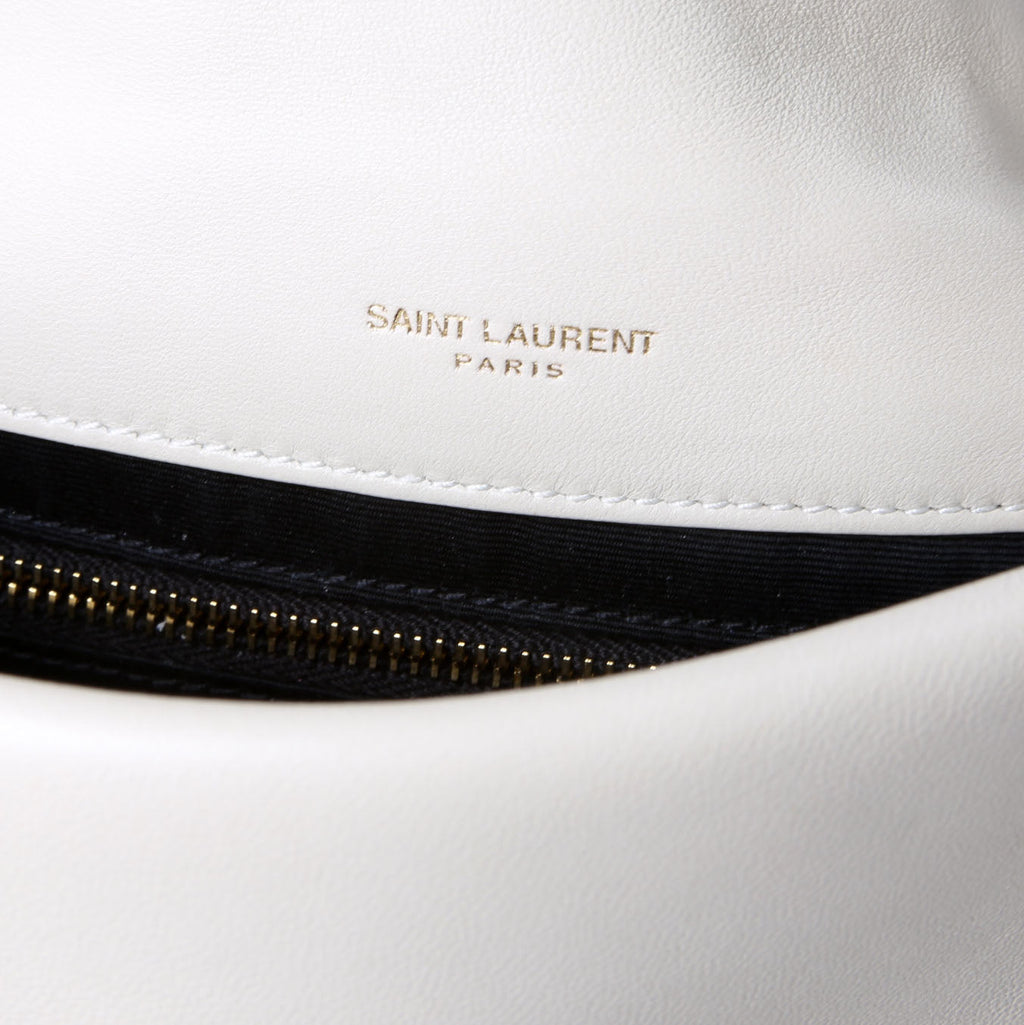 SAINT LAURENT 763475 Jamie 4.3 Small Quilted Lambskin Ivory