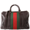 Gucci 247205 Boston Bag Web Leather