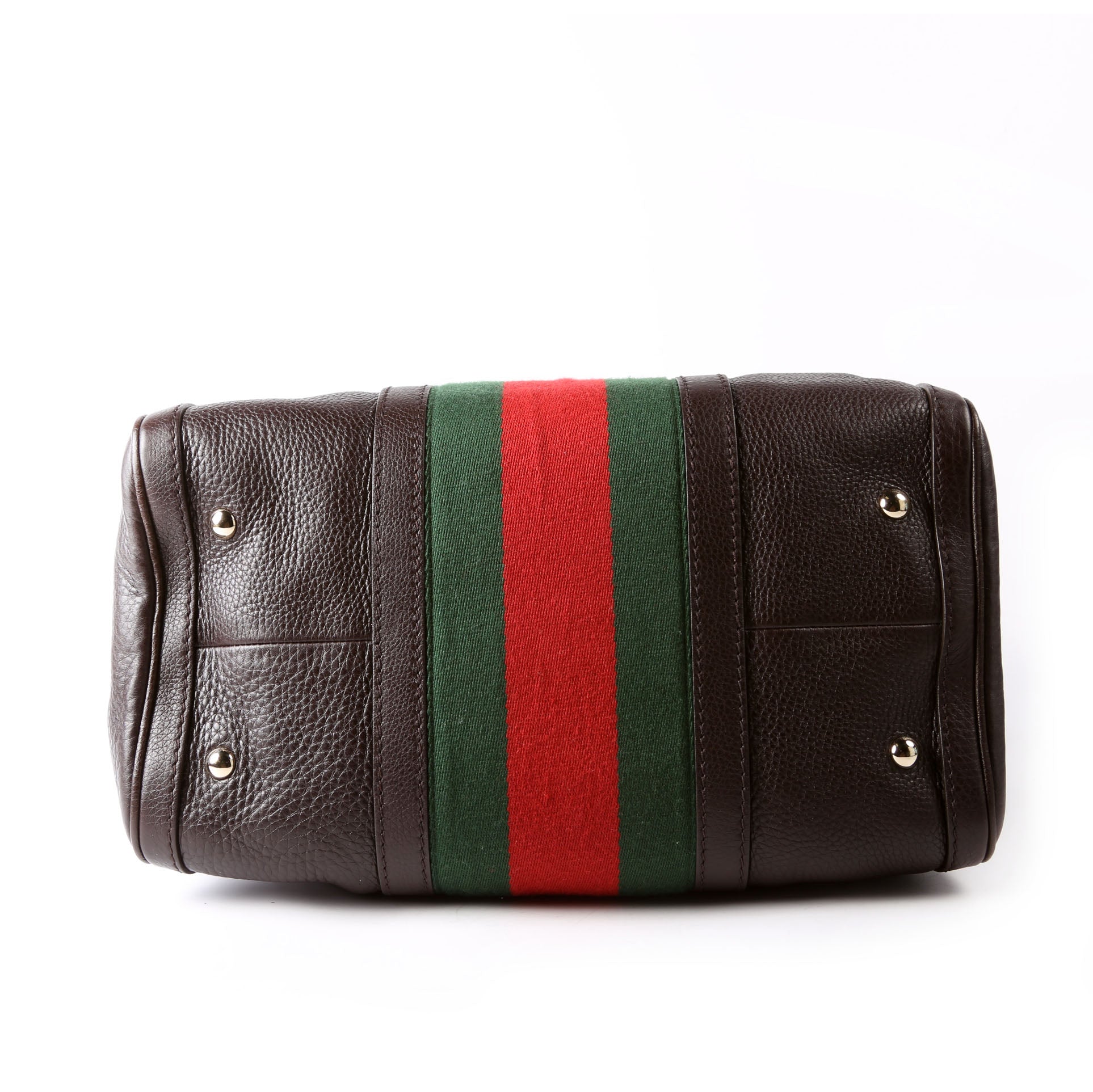 Gucci 247205 Boston Bag Web Leather