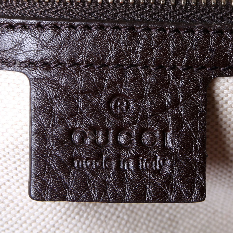 Gucci 247205 Boston Bag Web Leather
