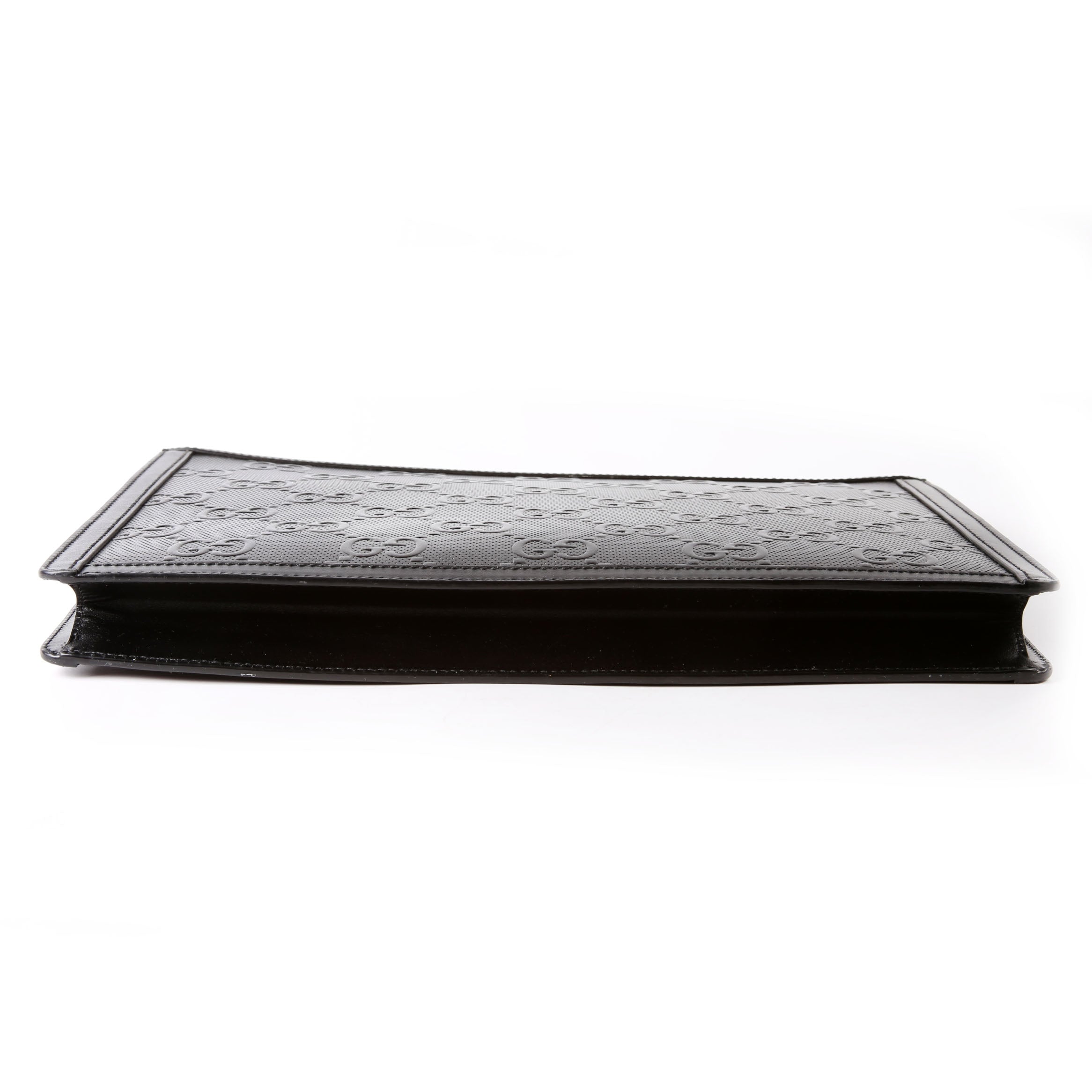 Gucci 646449 GG Embossed Pouch Black