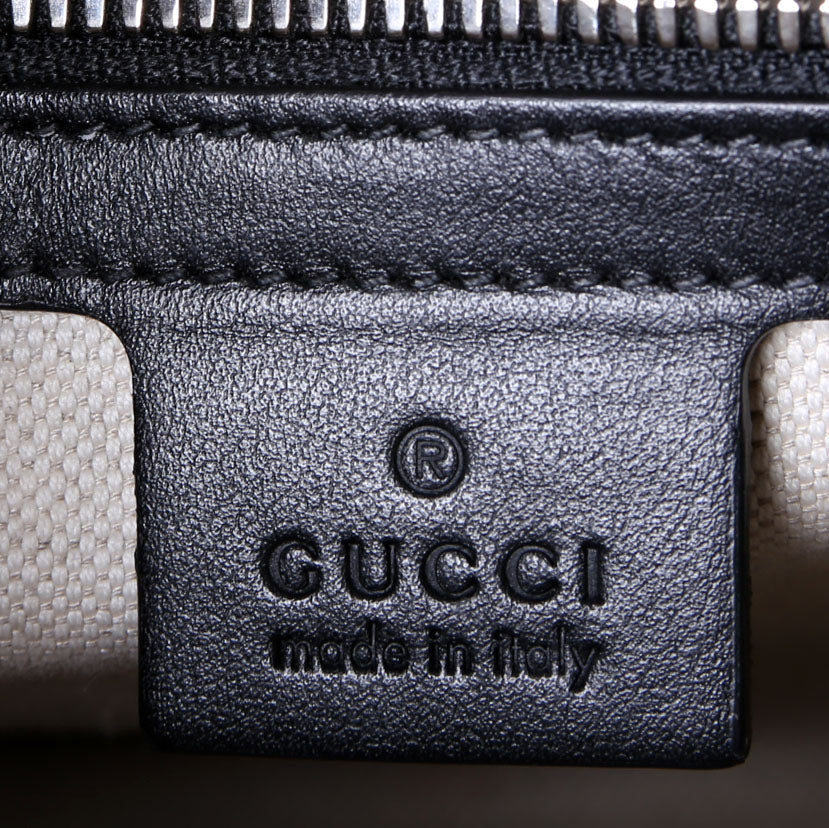 Gucci 646449 GG Embossed Pouch Black
