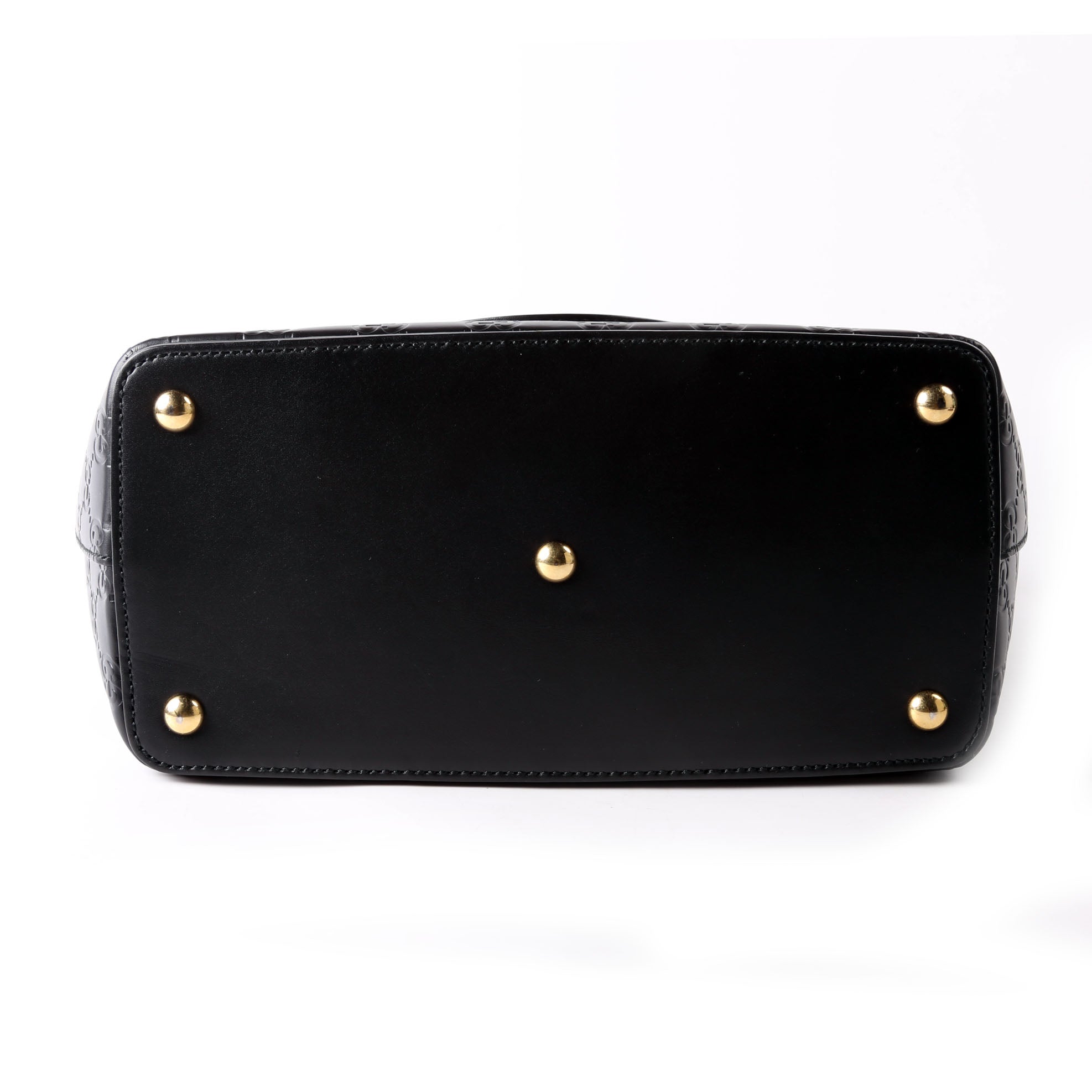 432124 Guccissima Zipped Tote Black