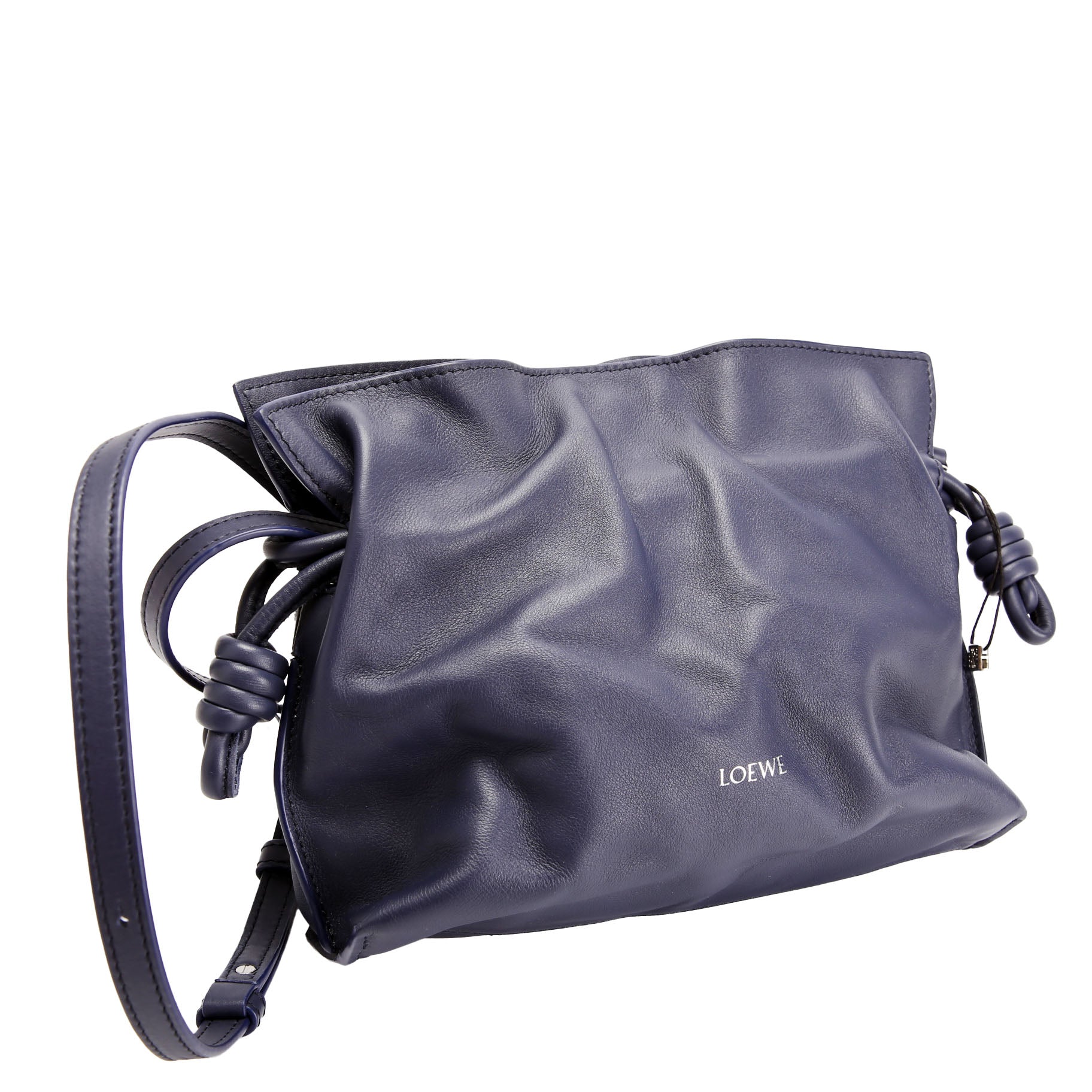 Flamenco Knot Clutch Mini Navy