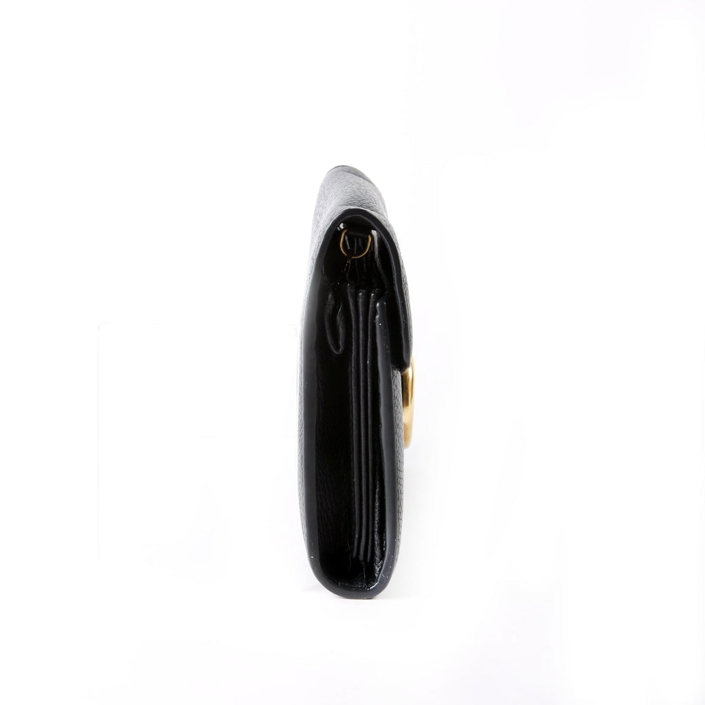 Gucci 401232 Marmont Chain Wallet Black