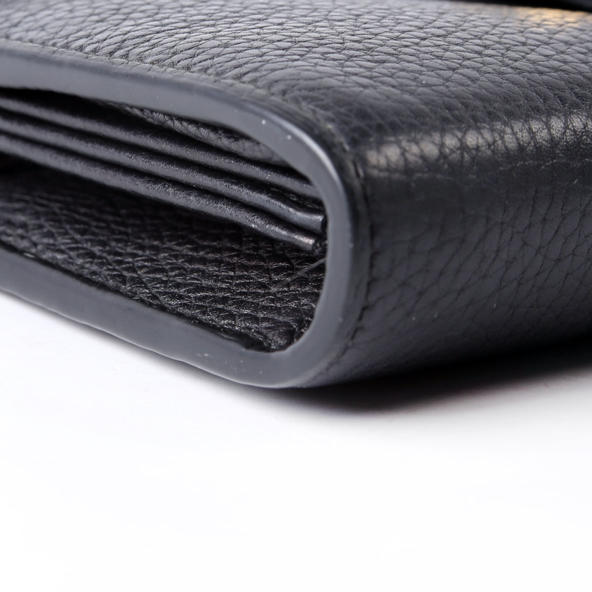 Gucci 401232 Marmont Chain Wallet Black