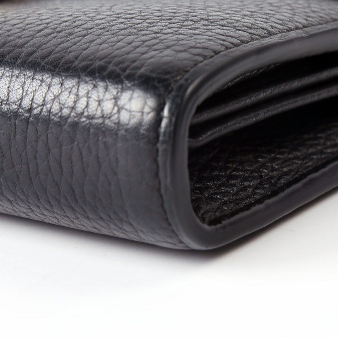 Gucci 401232 Marmont Chain Wallet Black