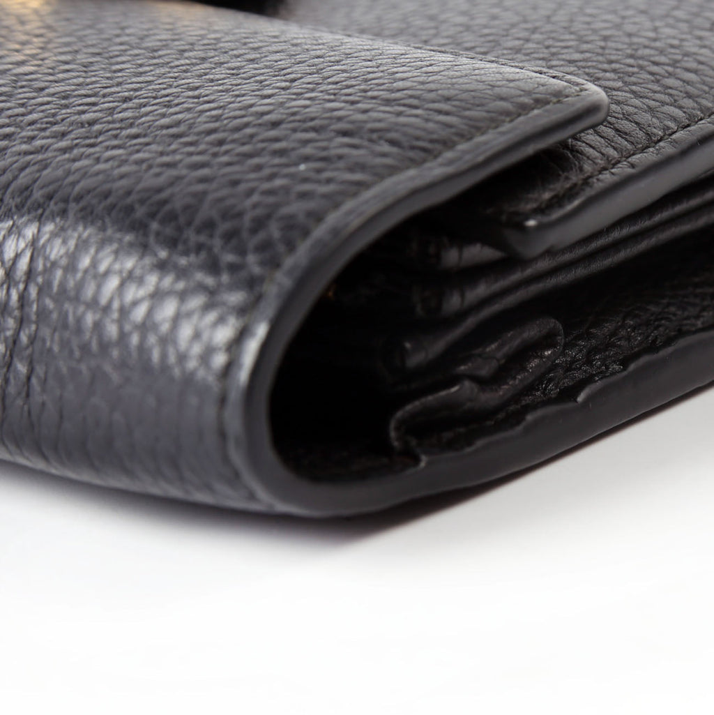 Gucci 401232 Marmont Chain Wallet Black