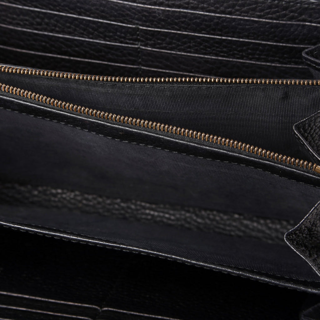 Gucci 401232 Marmont Chain Wallet Black