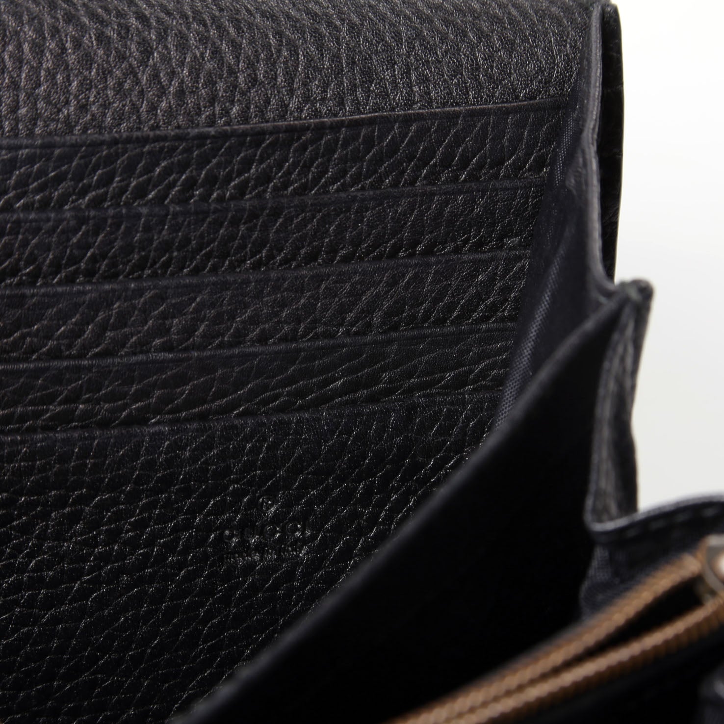 Gucci 401232 Marmont Chain Wallet Black