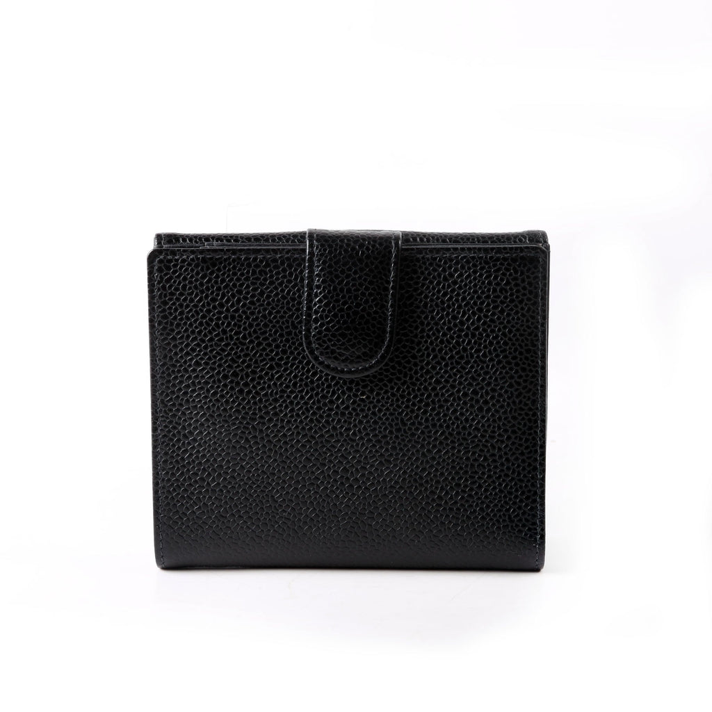 Timeless Compact Wallet Caviar Vintage Black