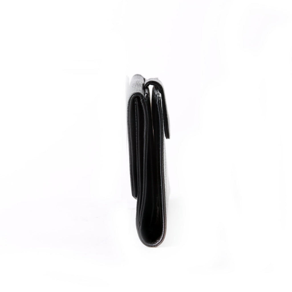 Timeless Compact Wallet Caviar Vintage Black