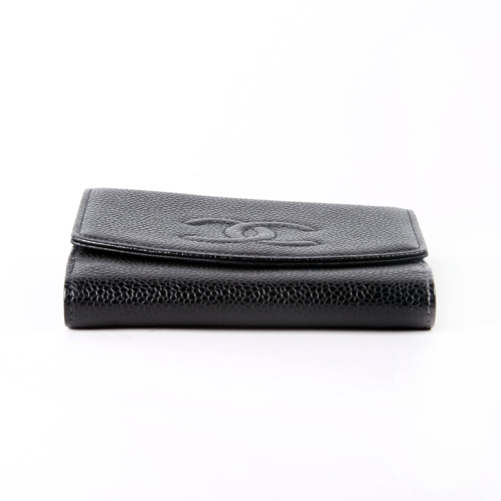 Timeless Compact Wallet Caviar Vintage Black