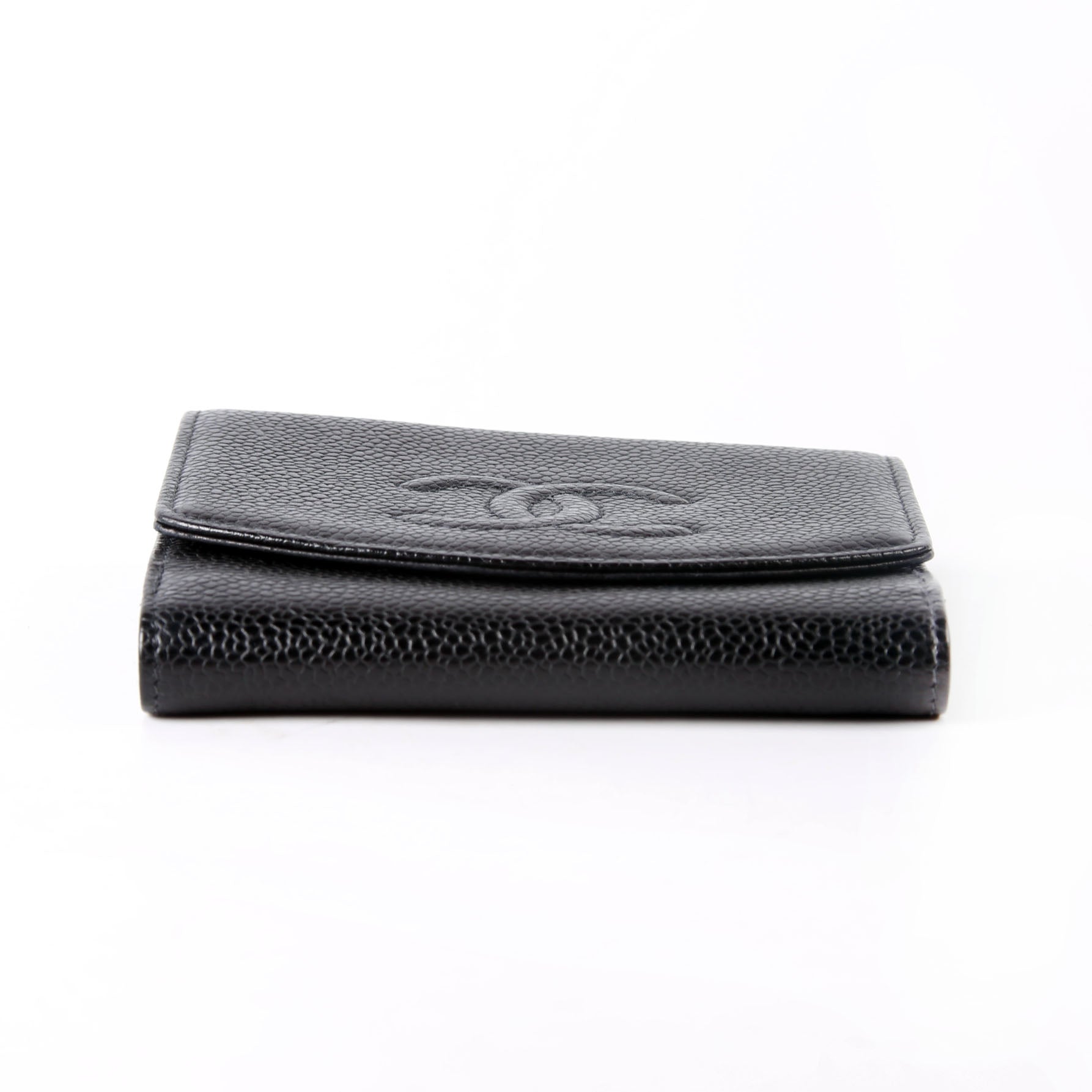 Timeless Compact Wallet Caviar Vintage Black