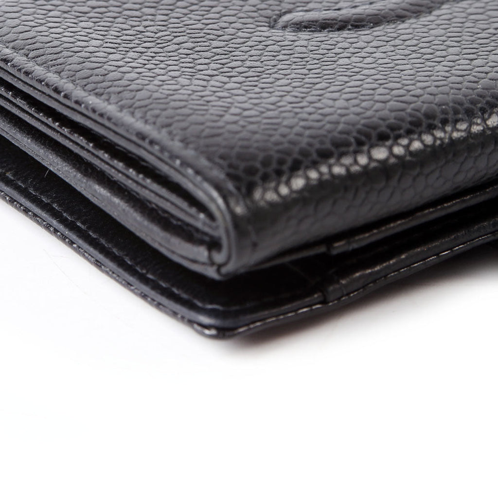 Timeless Compact Wallet Caviar Vintage Black
