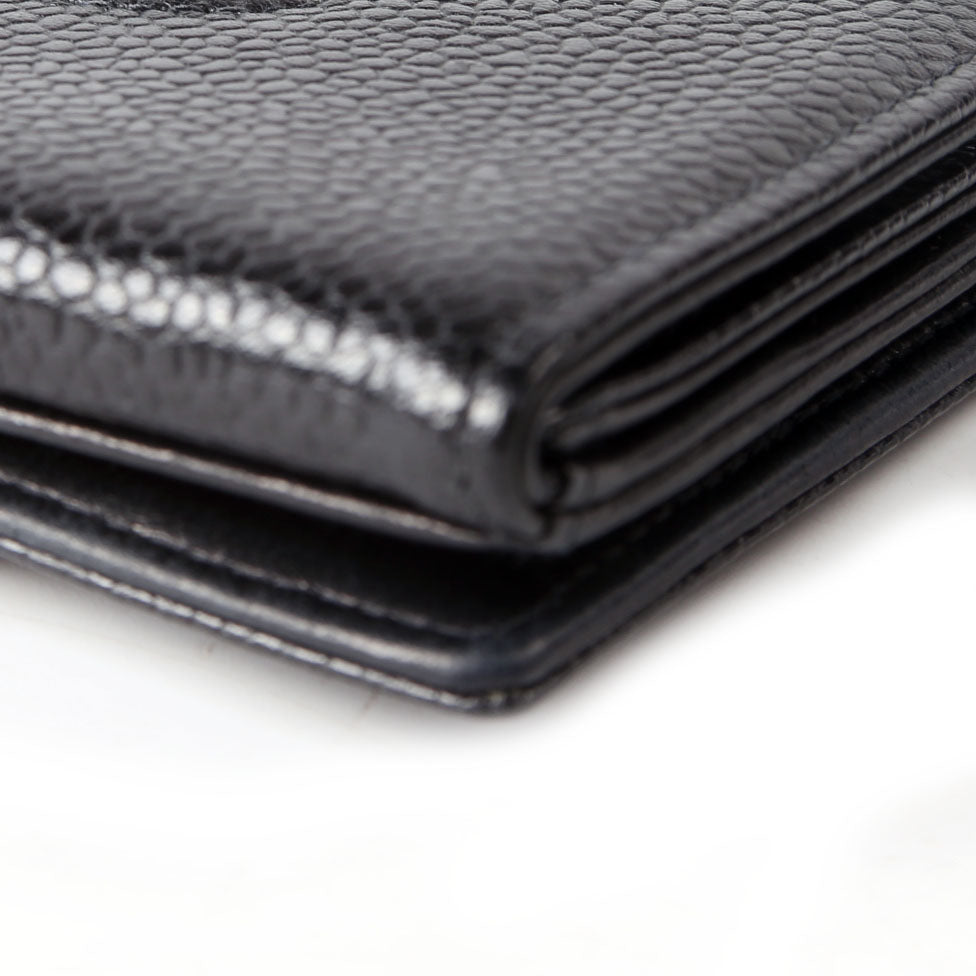 Timeless Compact Wallet Caviar Vintage Black