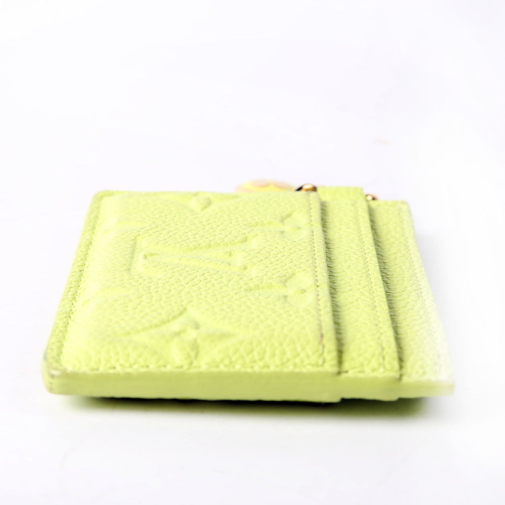 LV Charms Card Holder Empreinte Green