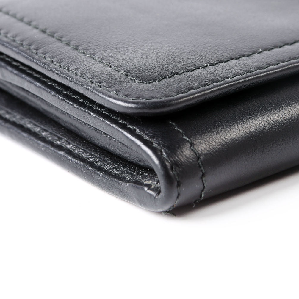 Prada Soft Calfskin Continental Wallet Black